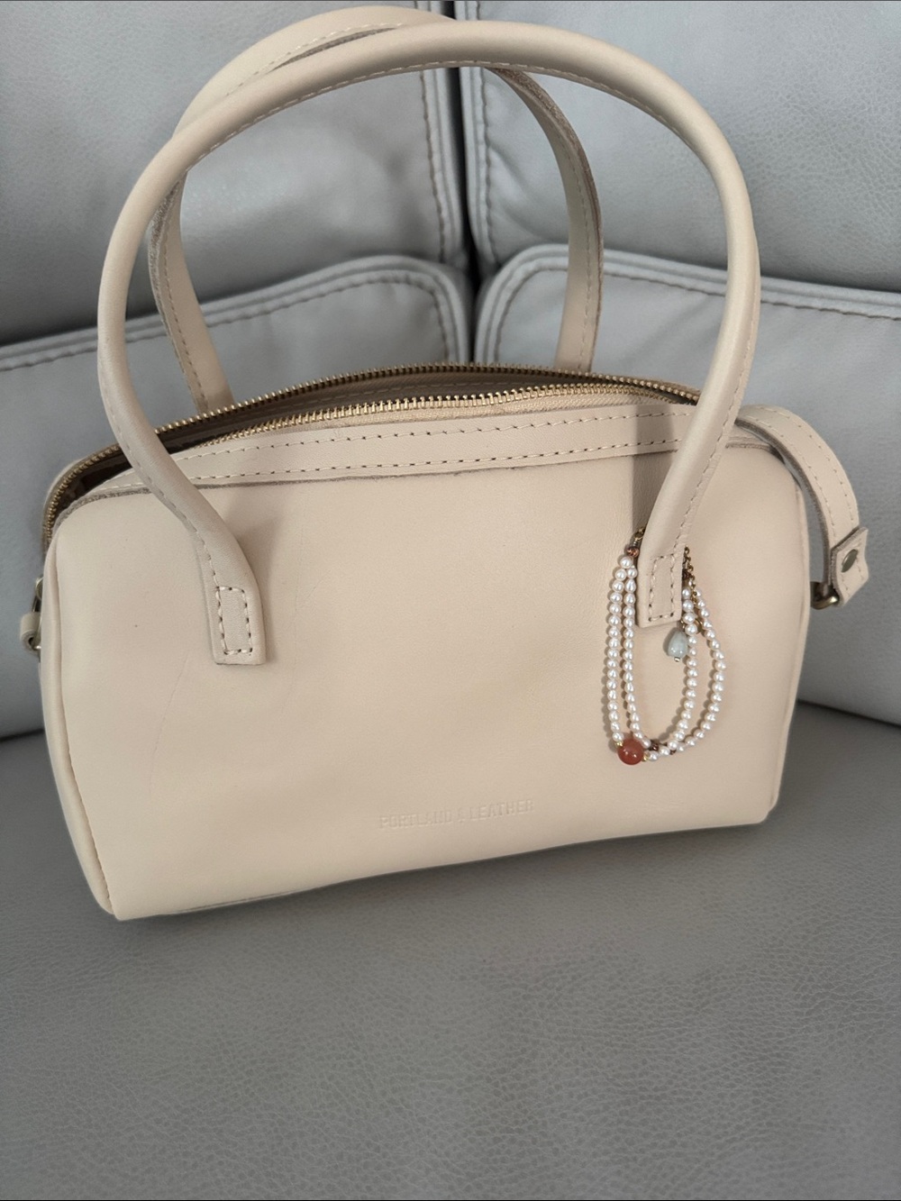 Bone colored large Sloan Doctor Bag